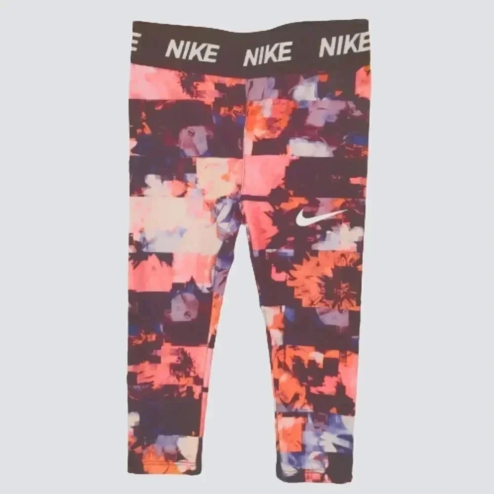 NIKE DRI-FIT girls pink camo leggings Size 2T